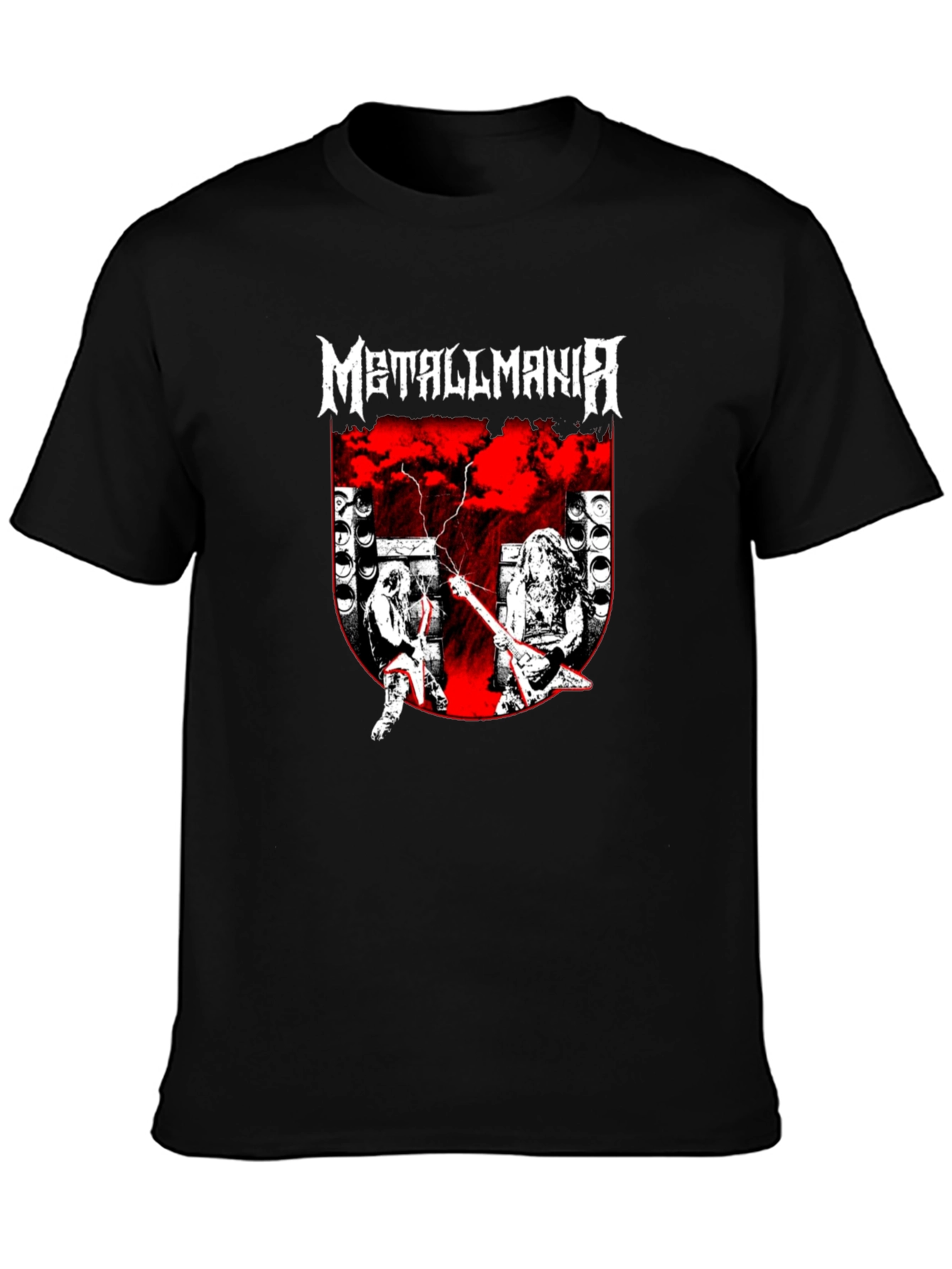 Metallmania Band Tee - Black Heavy Metal Concert T-Shirt