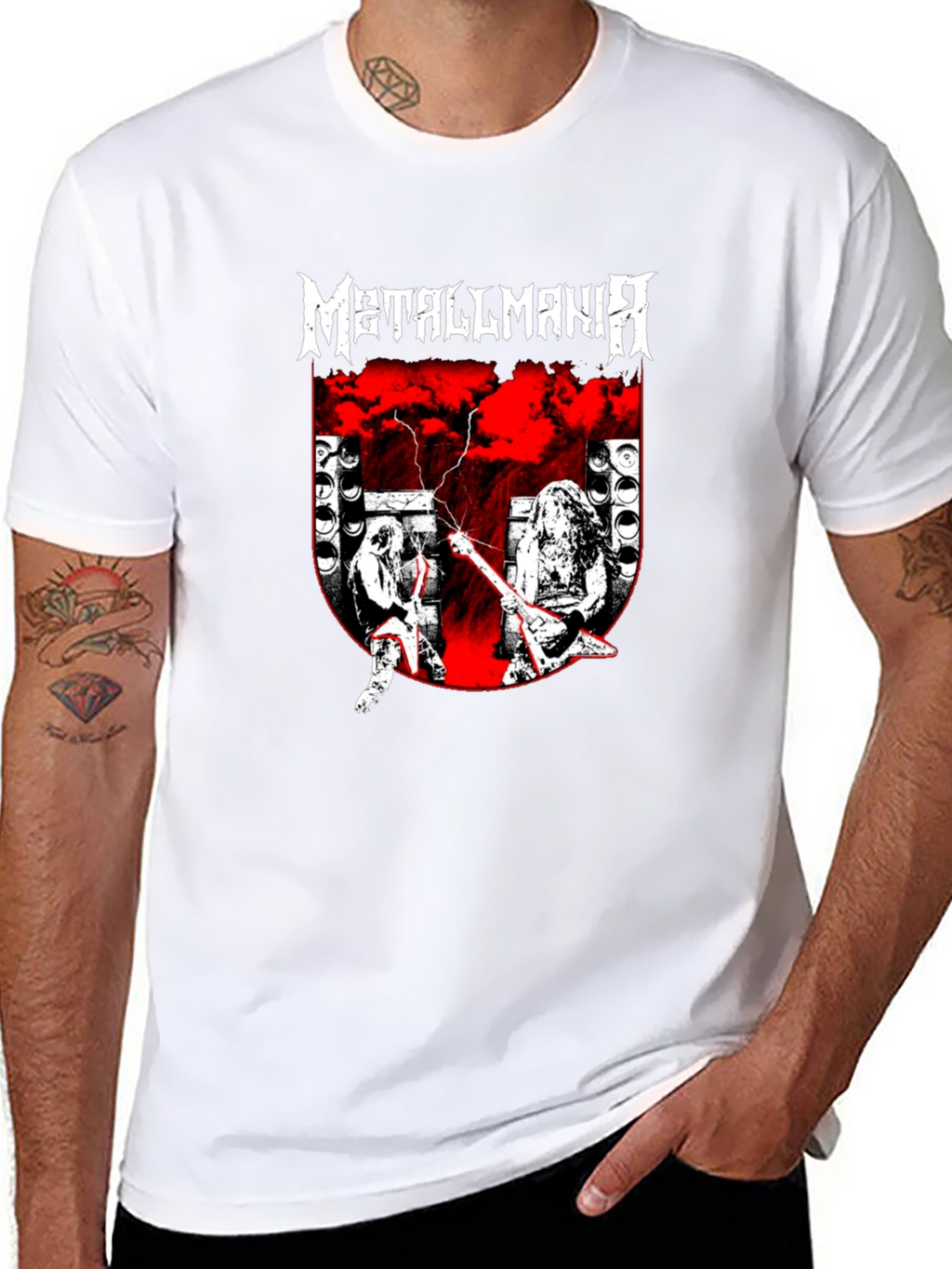 Metallmania Band Tee - Black Heavy Metal Concert T-Shirt
