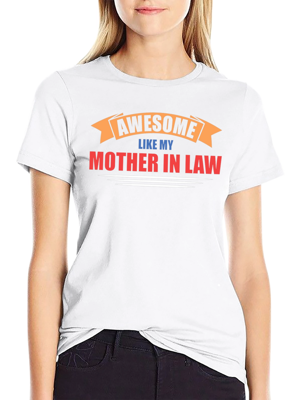 Awesome Like My Mother-in-Law Black Graphic Tee