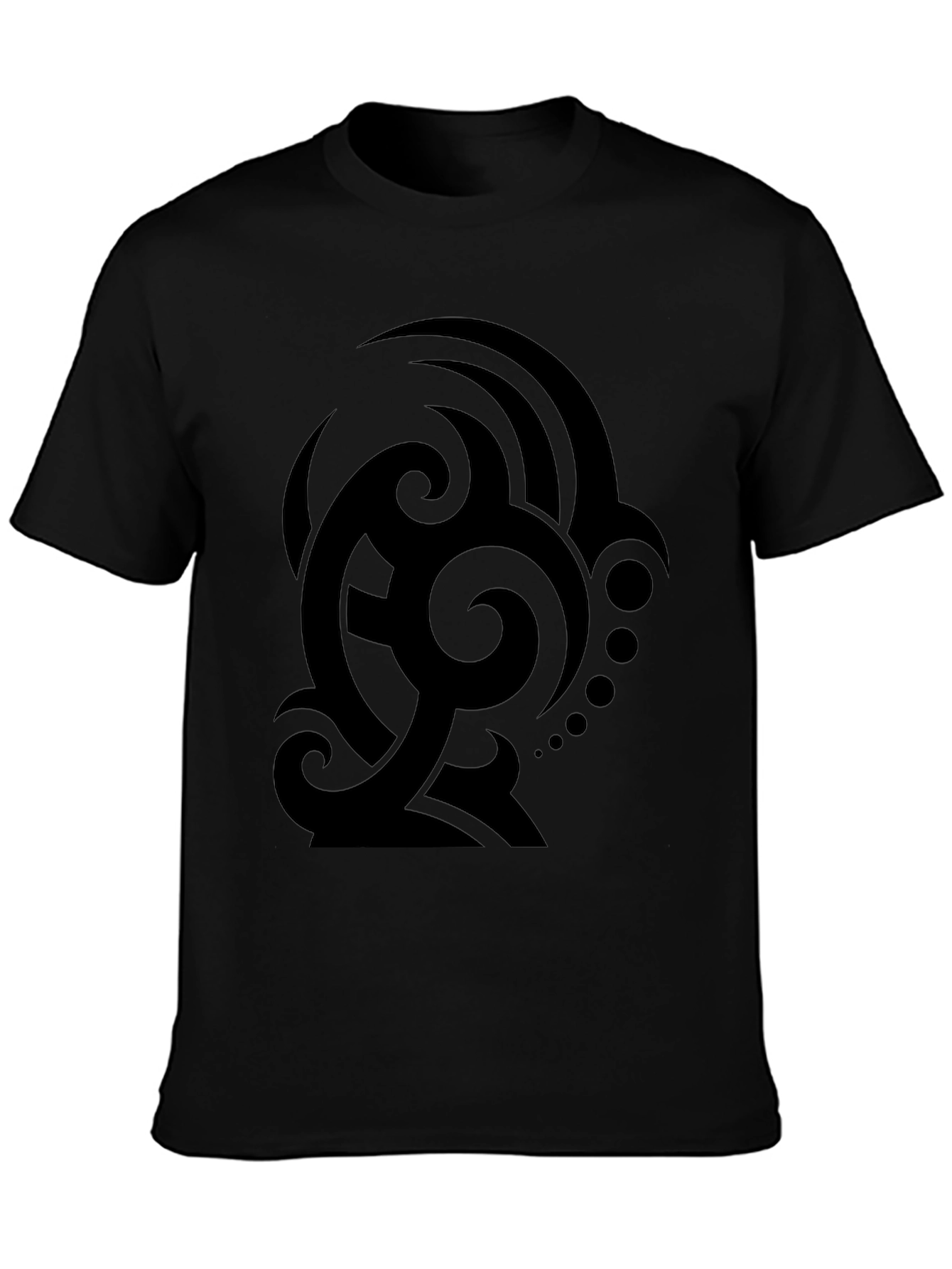 Mens Black Tribal Graphic T-Shirt