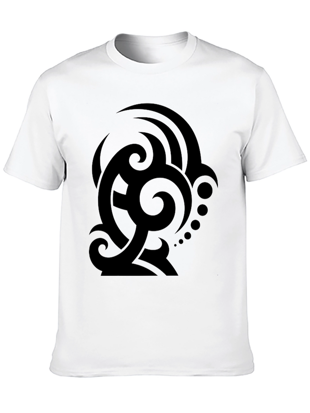 Mens Black Tribal Graphic T-Shirt
