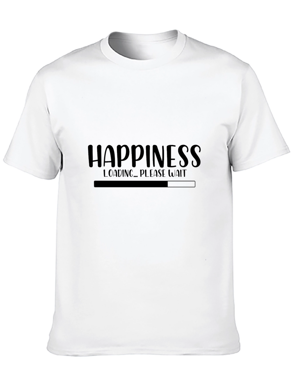 Happiness Loading Black T-Shirt