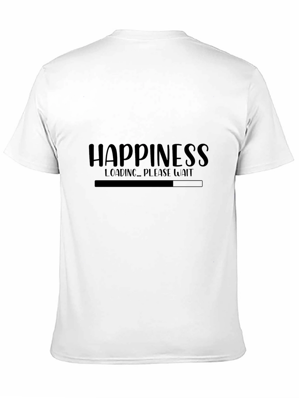 Happiness Loading Black T-Shirt
