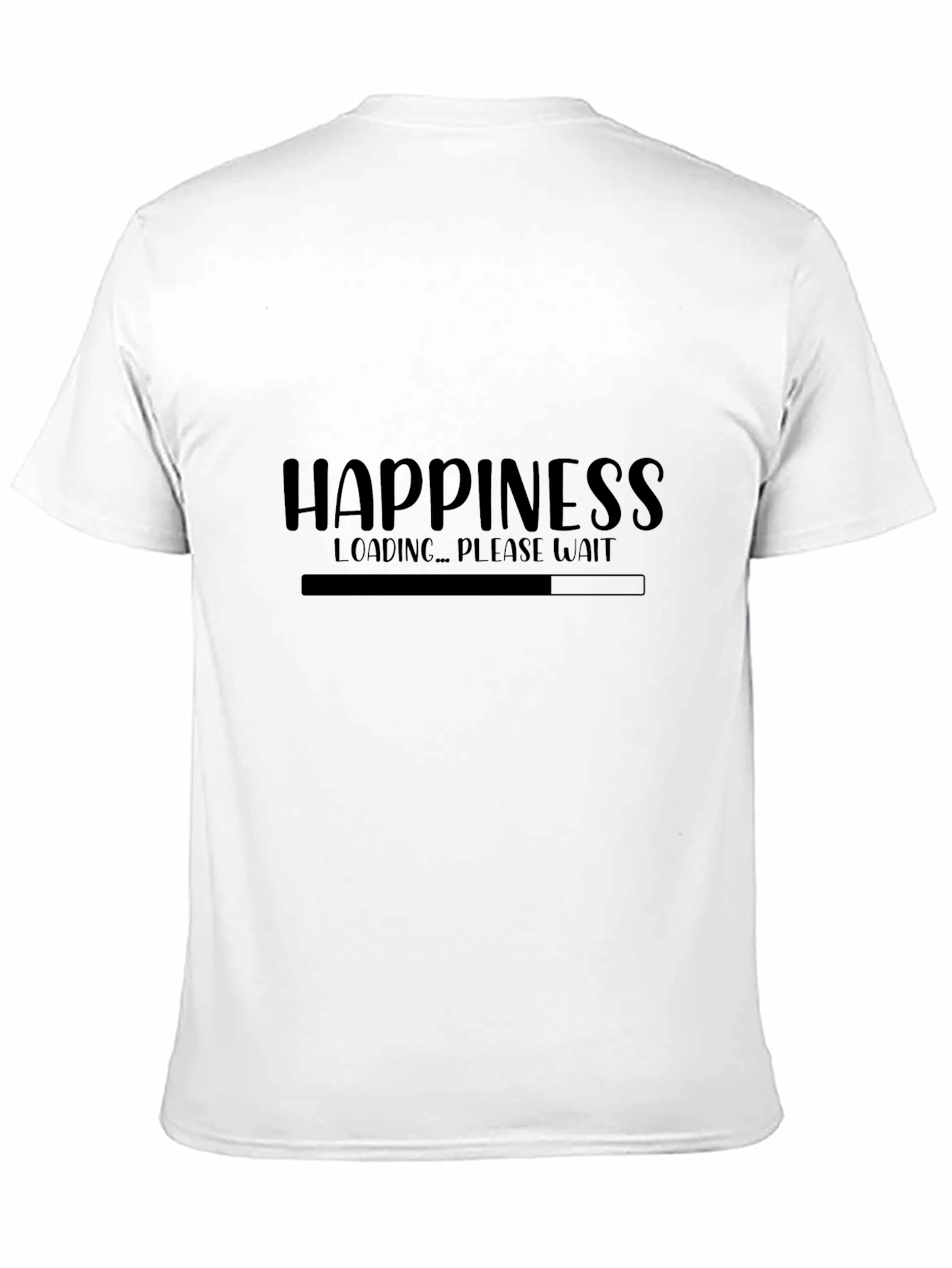 Happiness Loading Black T-Shirt