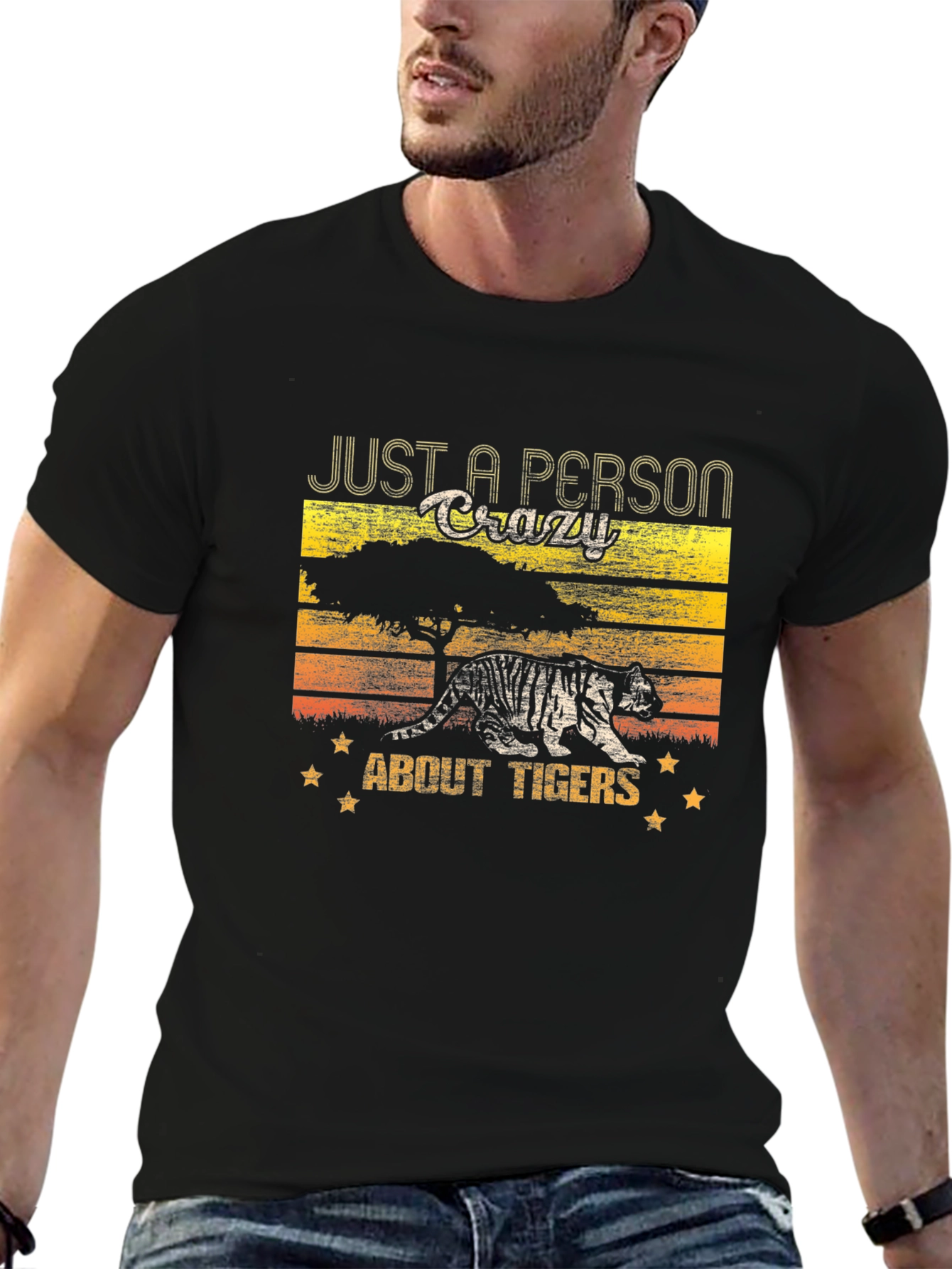 Crazy About Tigers Graphic T-Shirt