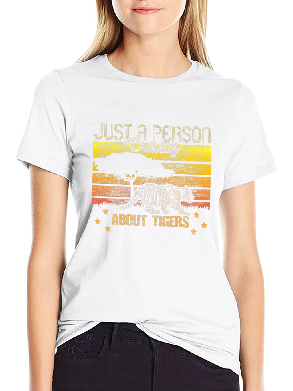 Crazy About Tigers Graphic T-Shirt