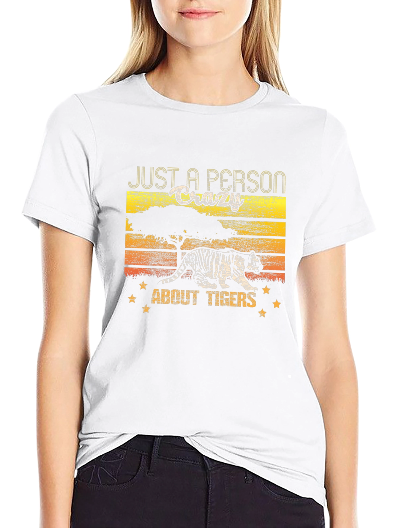 Crazy About Tigers Graphic T-Shirt