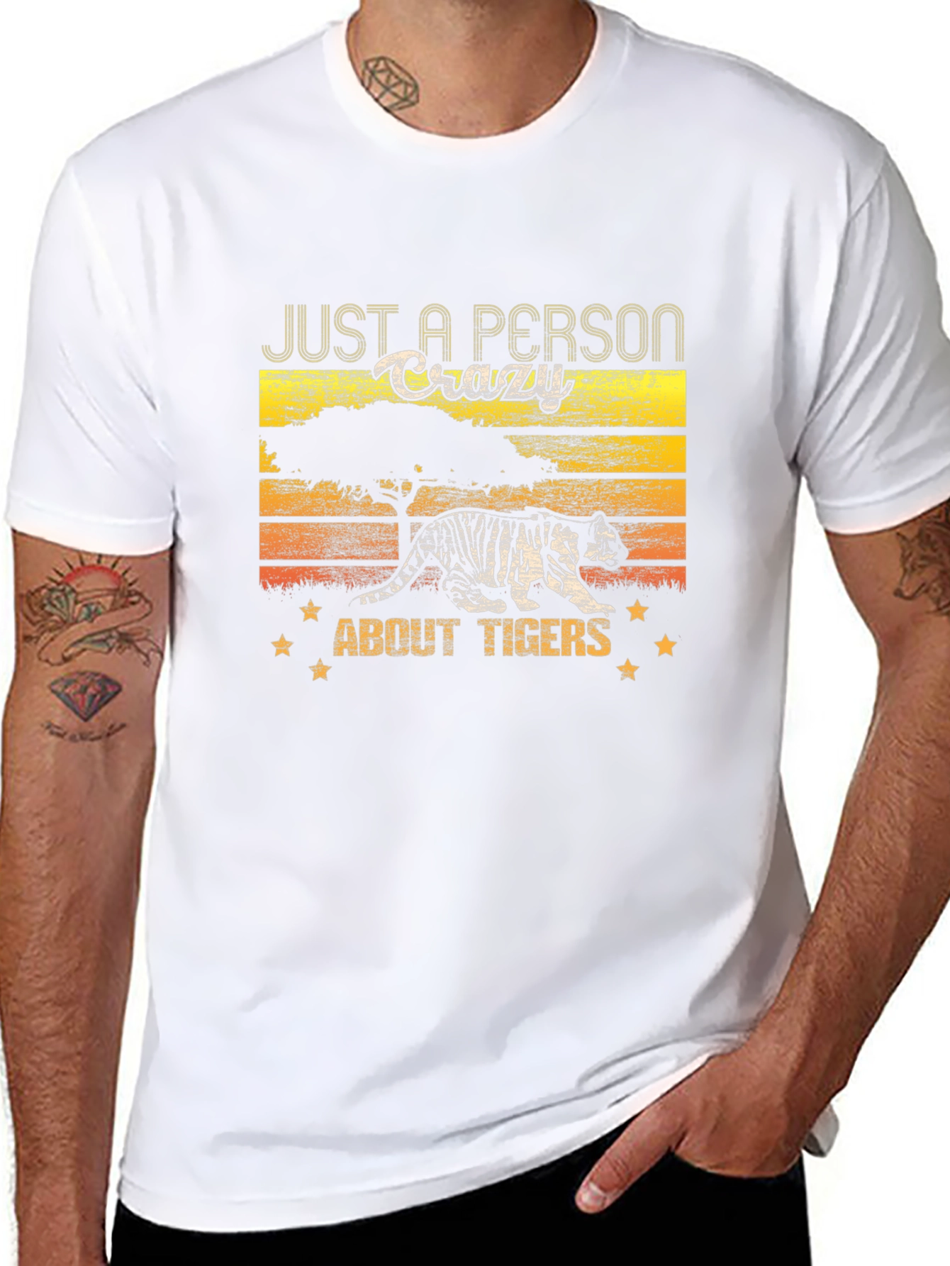 Crazy About Tigers Graphic T-Shirt