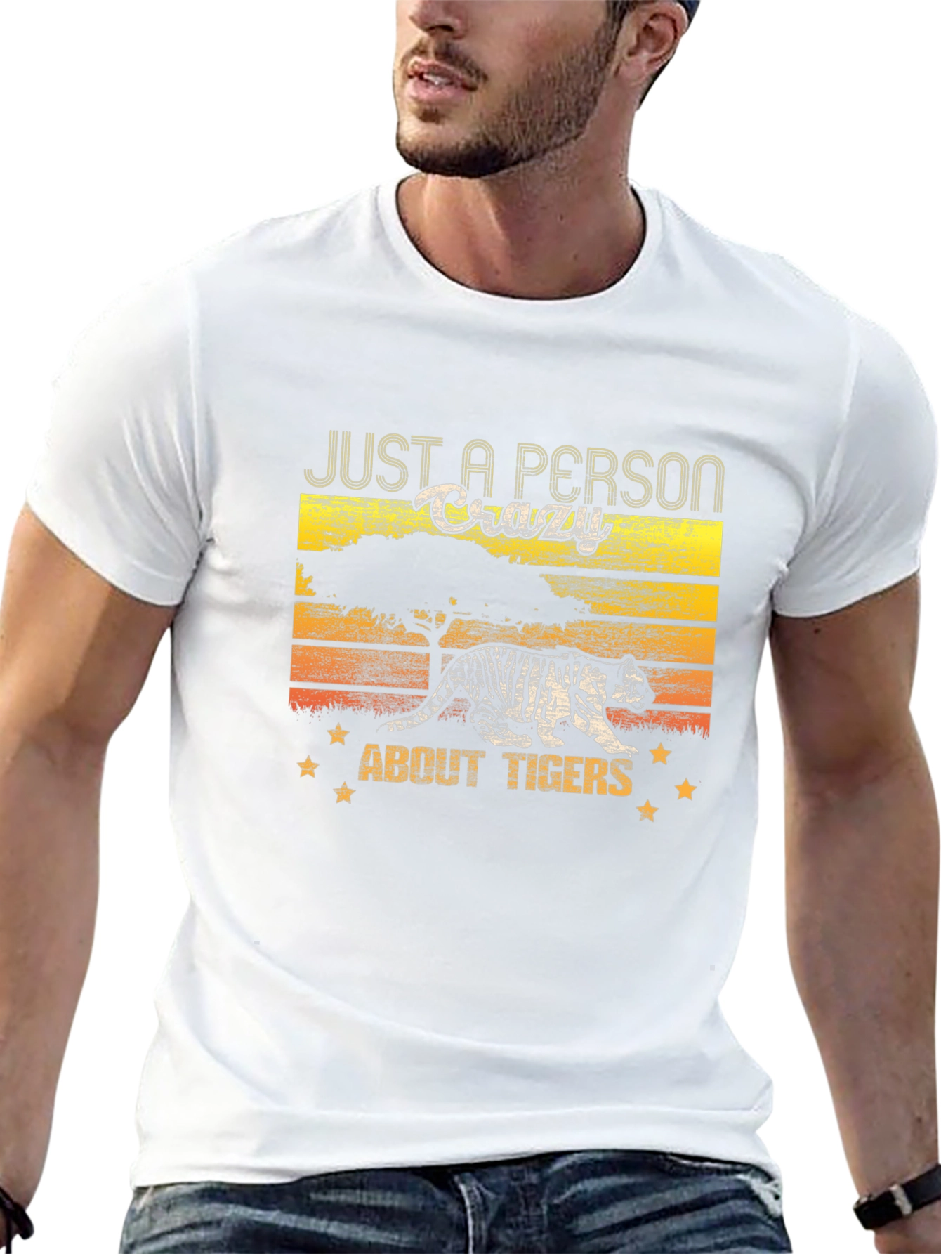 Crazy About Tigers Graphic T-Shirt