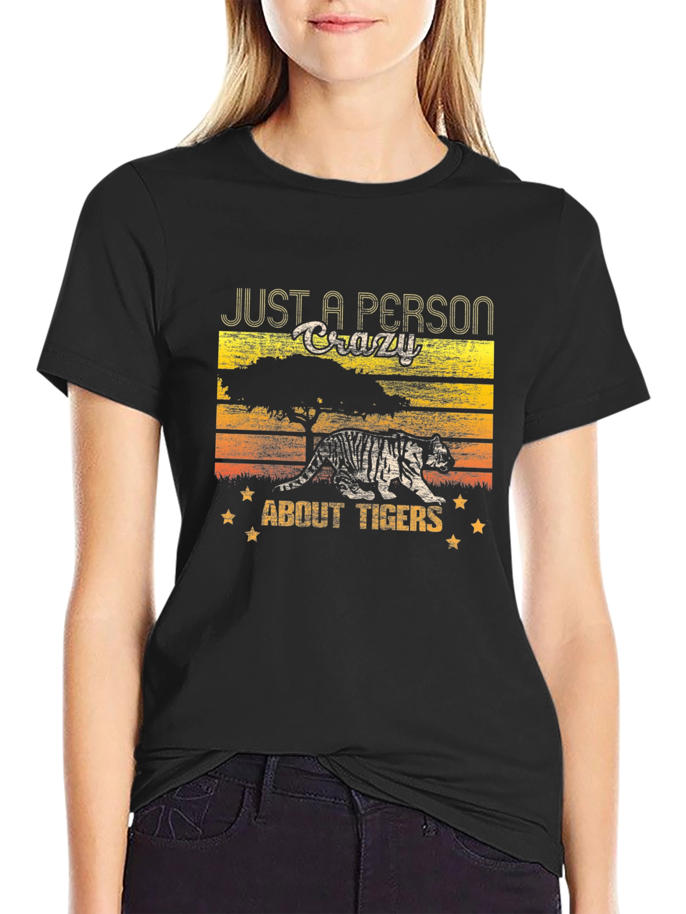 Crazy About Tigers Graphic T-Shirt