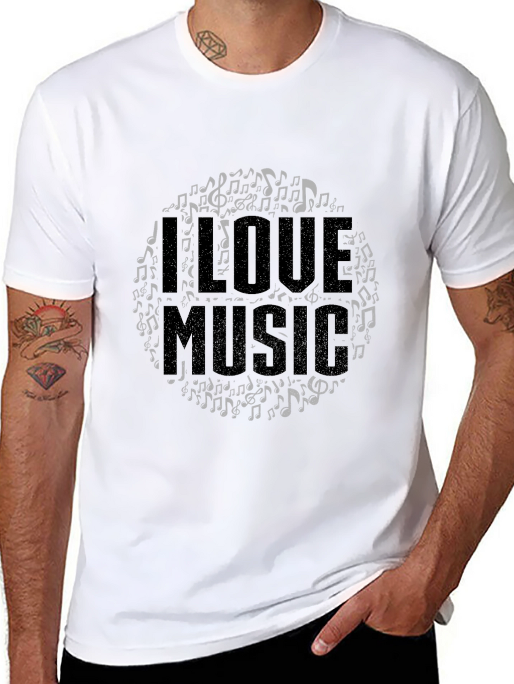 I Love Music Graphic T-Shirt