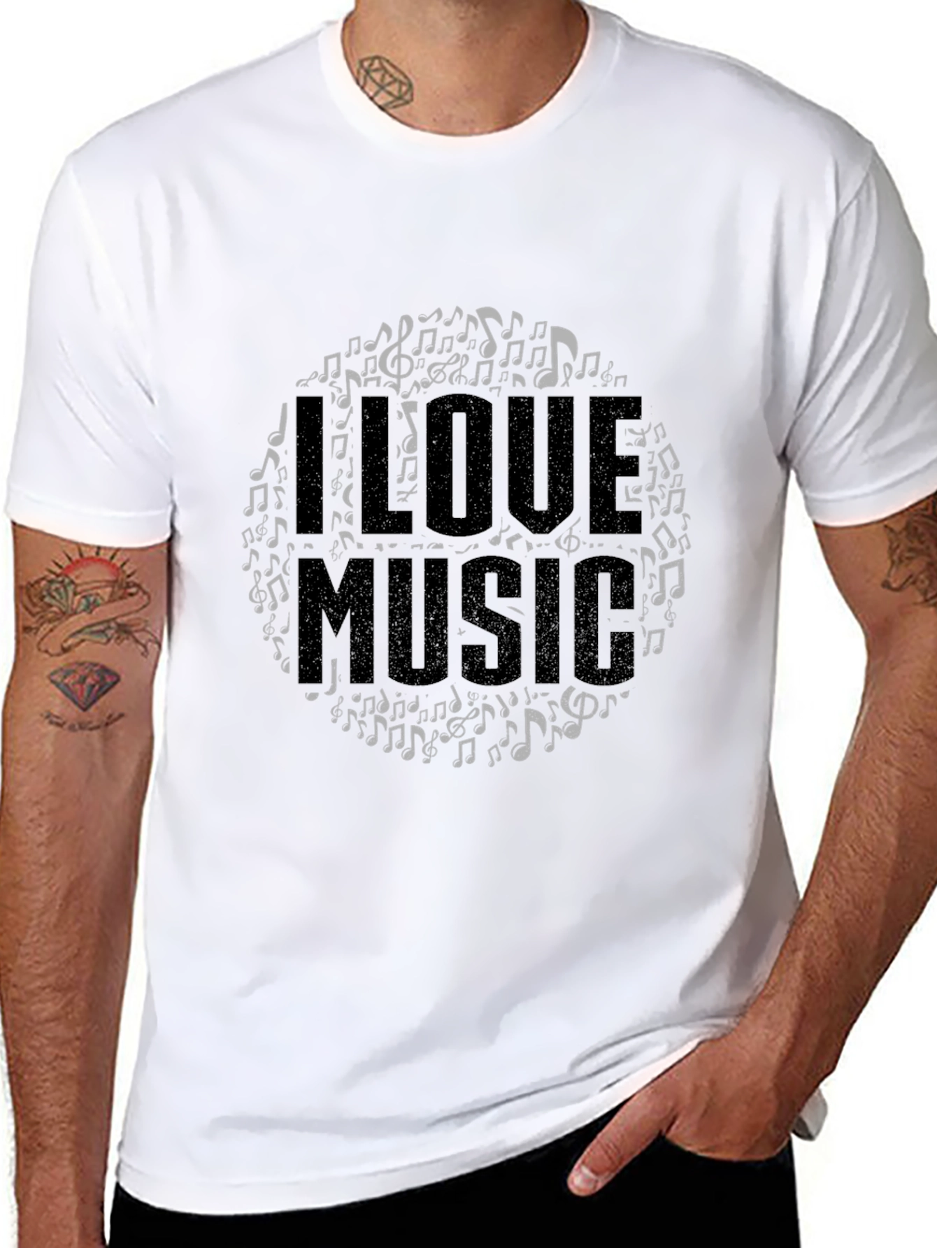 I Love Music Graphic T-Shirt