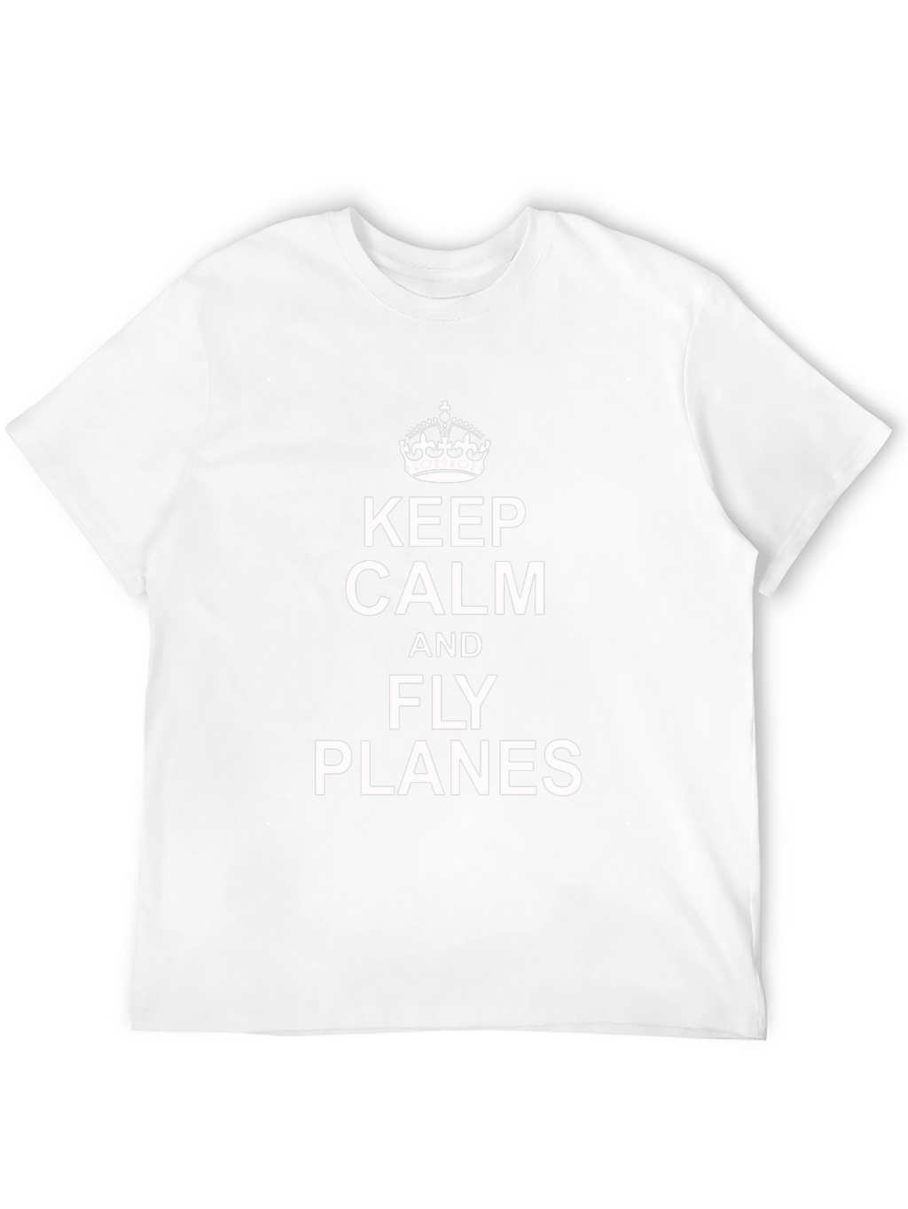Keep Calm & Fly Planes Black T-Shirt