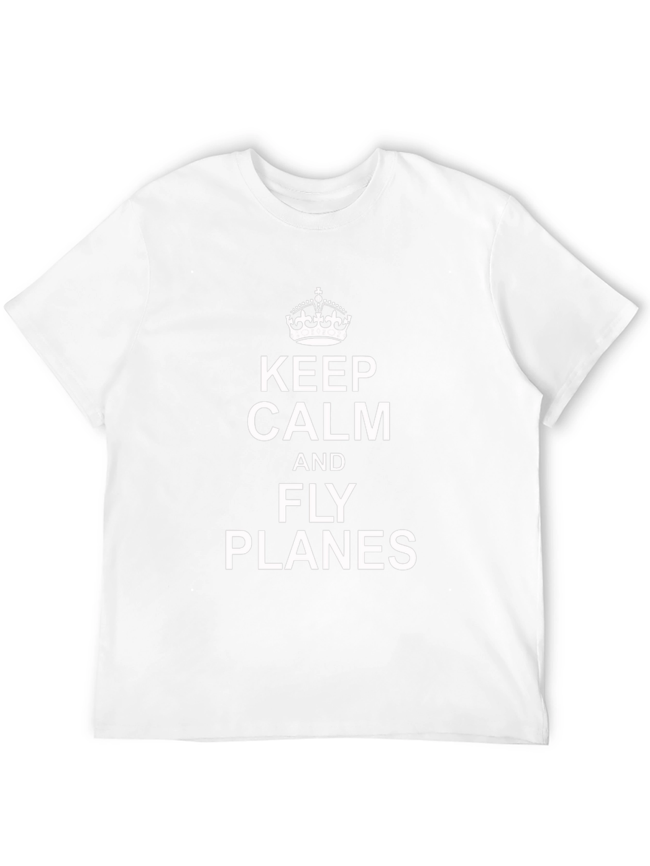 Keep Calm & Fly Planes Black T-Shirt