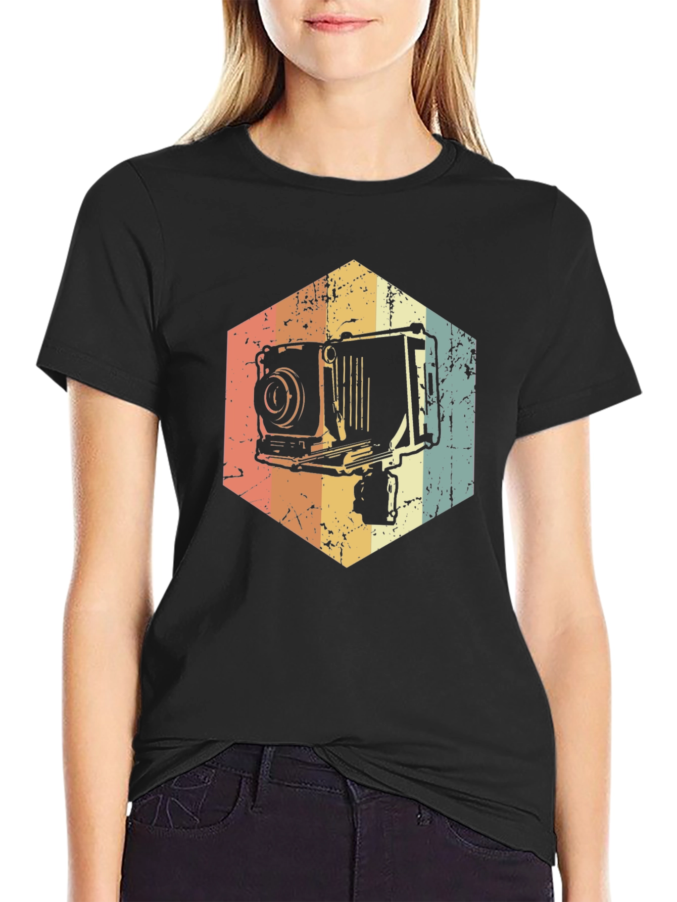 Vintage Camera Graphic Tee - Retro Photographer Shirt