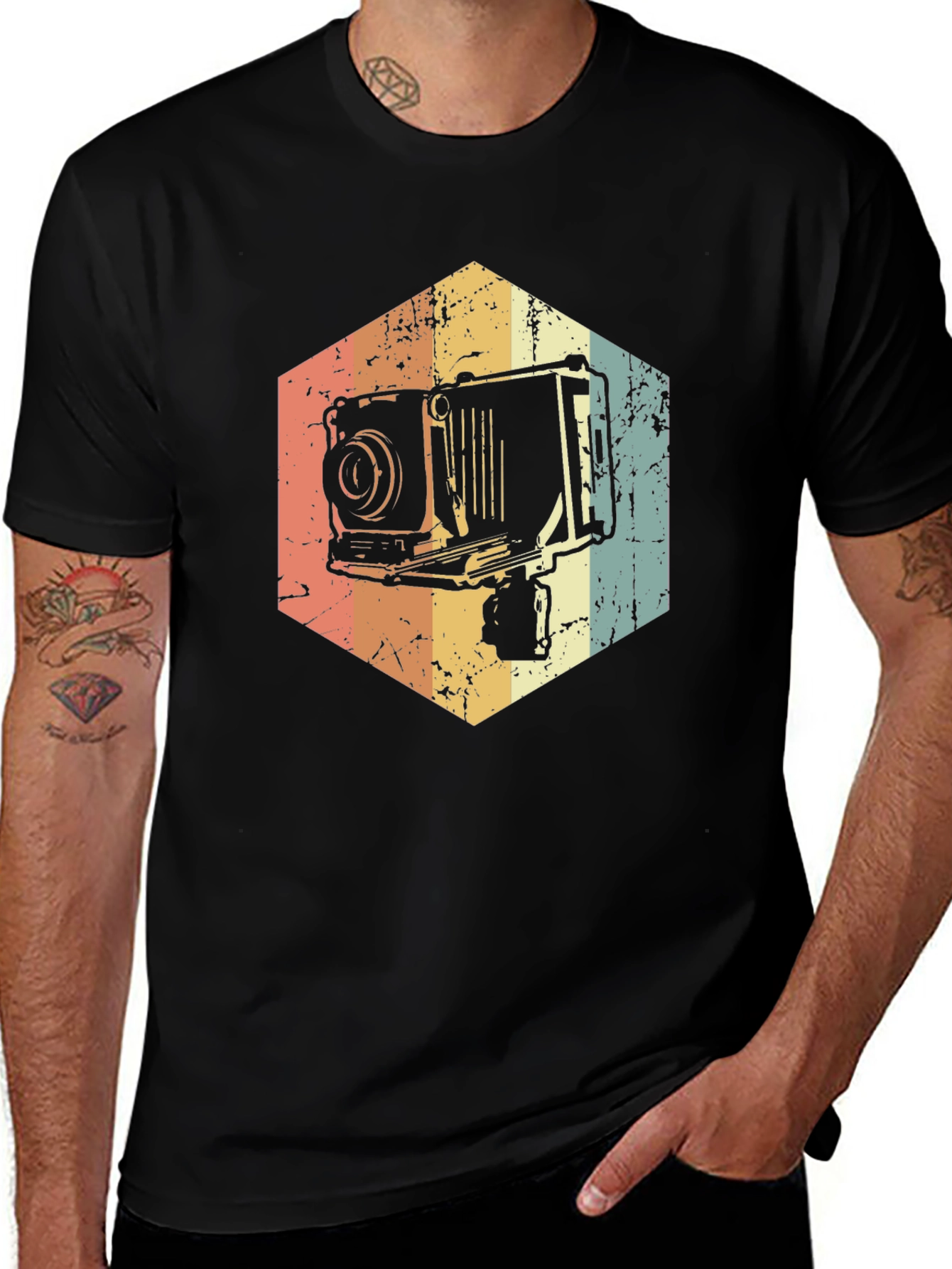 Vintage Camera Graphic Tee - Retro Photographer Shirt