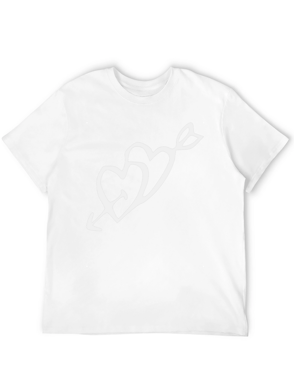 Heart Arrow Graphic Black T-Shirt