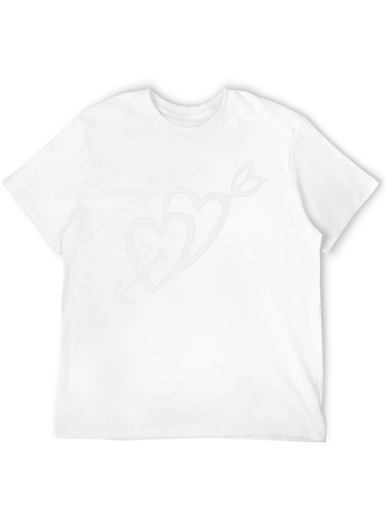 Heart Arrow Graphic Black T-Shirt