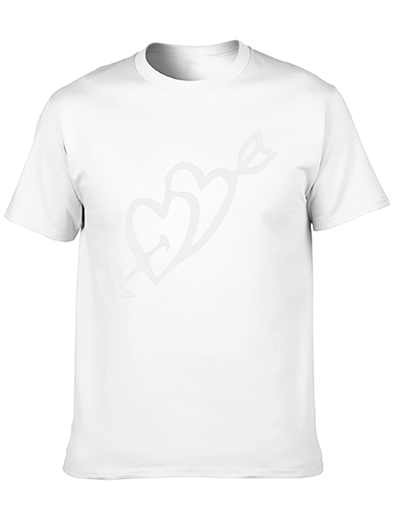 Heart Arrow Graphic Black T-Shirt