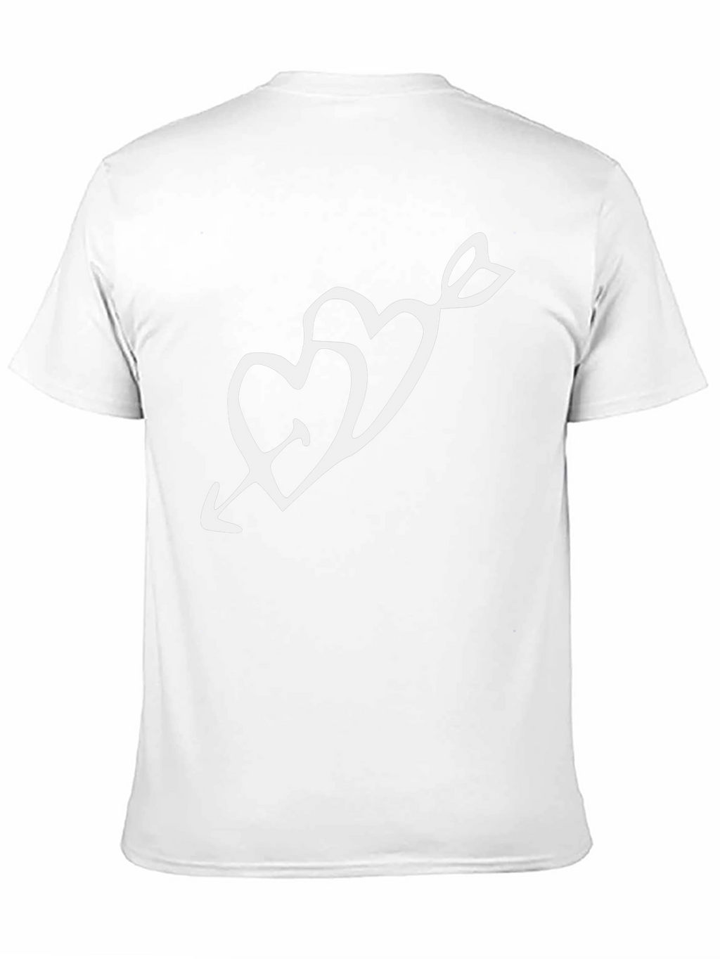 Heart Arrow Graphic Black T-Shirt