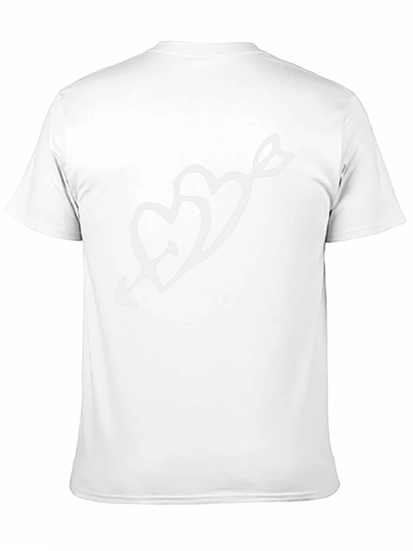 Heart Arrow Graphic Black T-Shirt