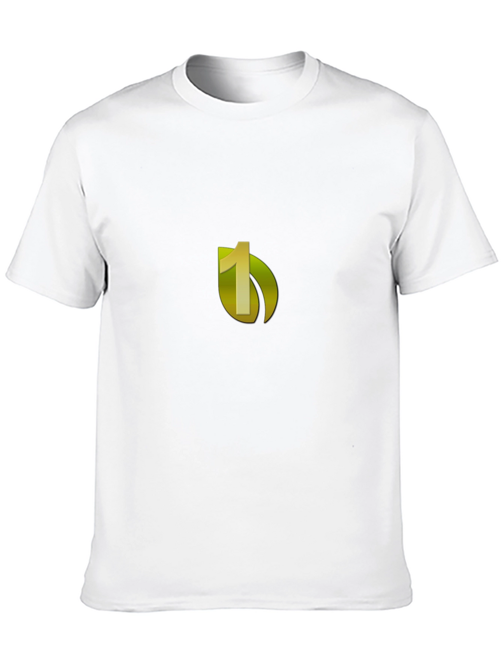 Black Tee with Number One Graphic