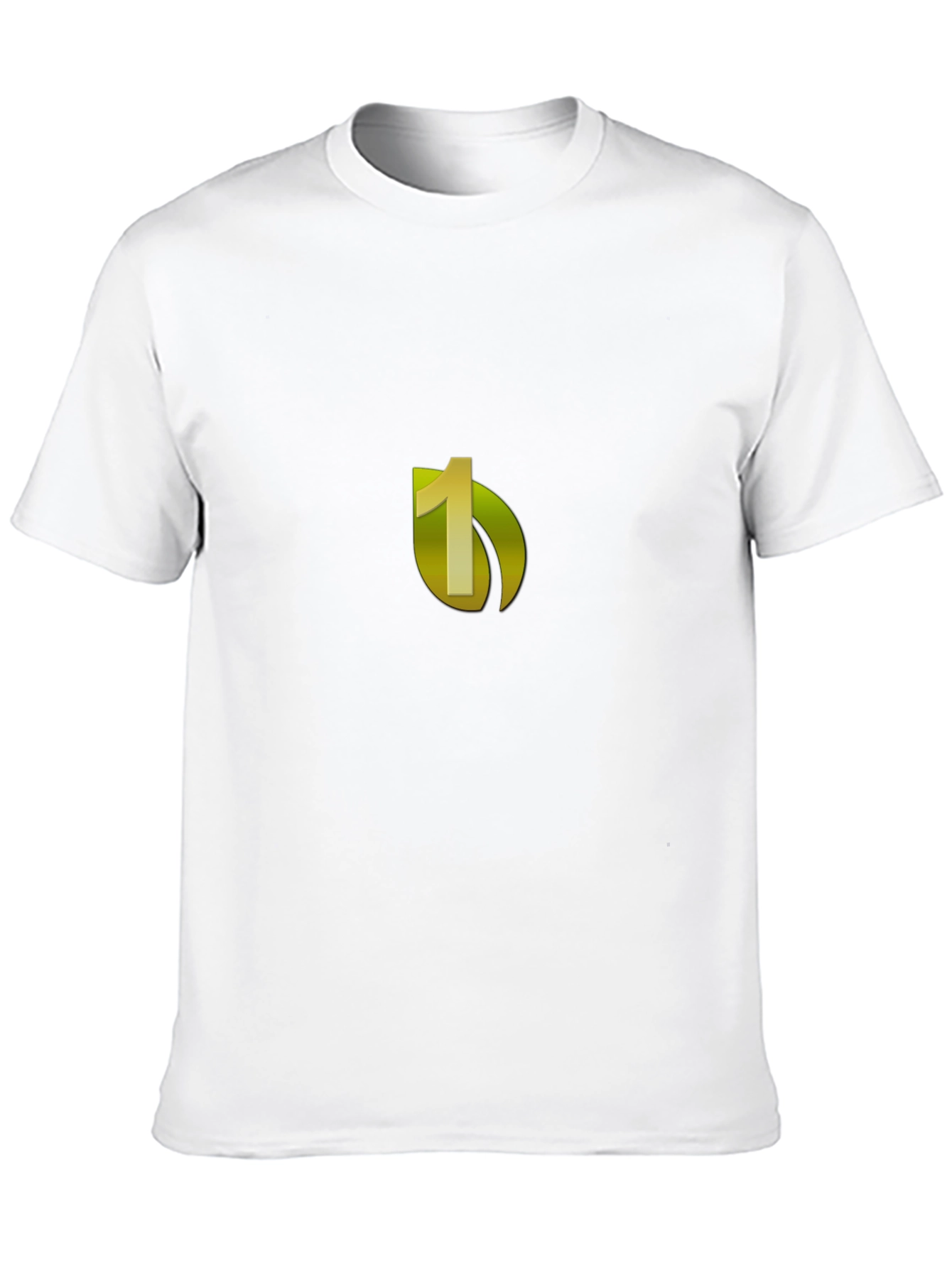 Black Tee with Number One Graphic