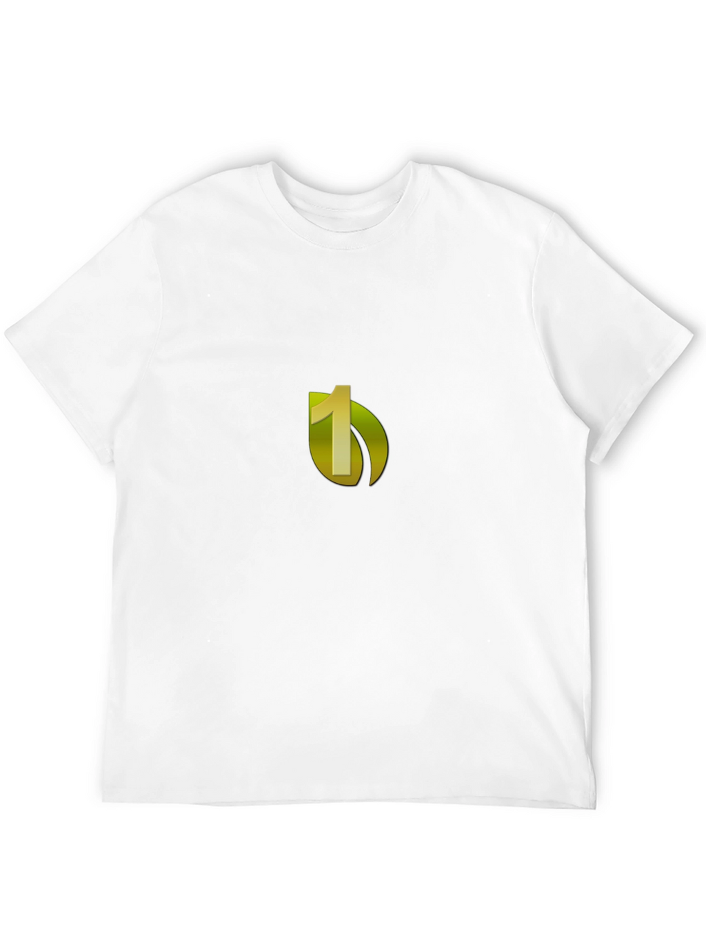 Black Tee with Number One Graphic