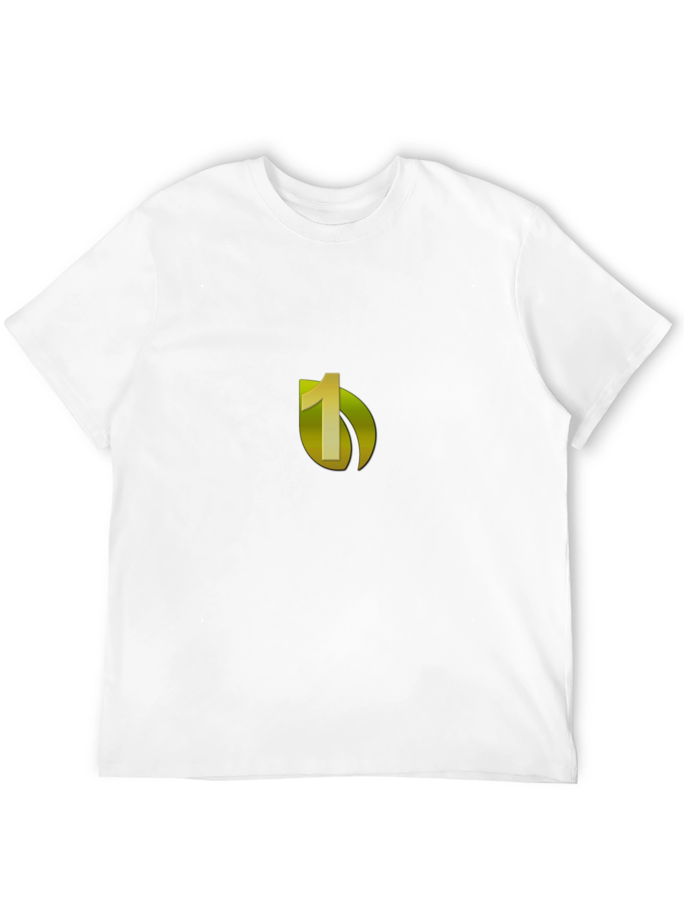 Black Tee with Number One Graphic