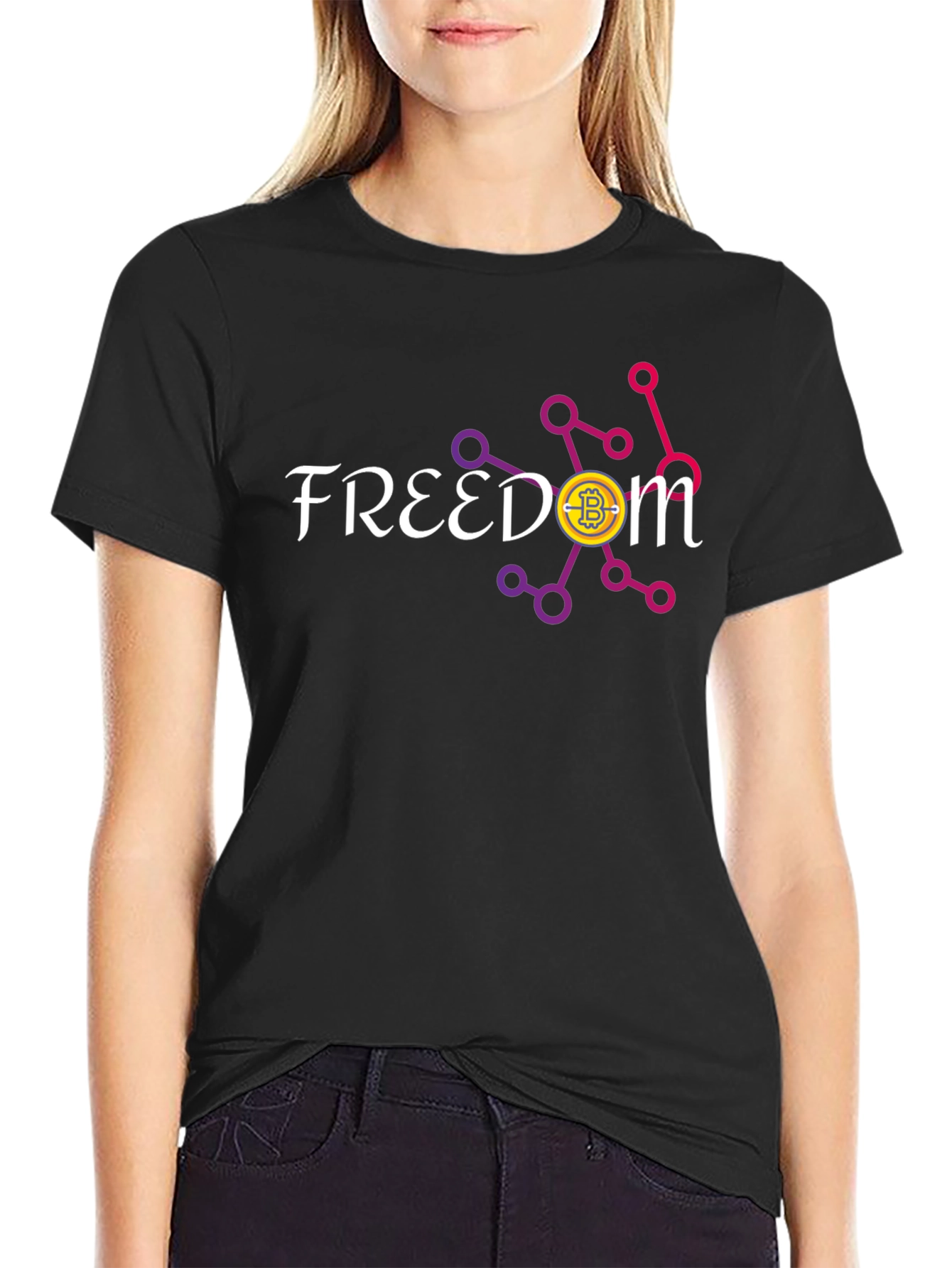 Freedom Bitcoin Black T-Shirt