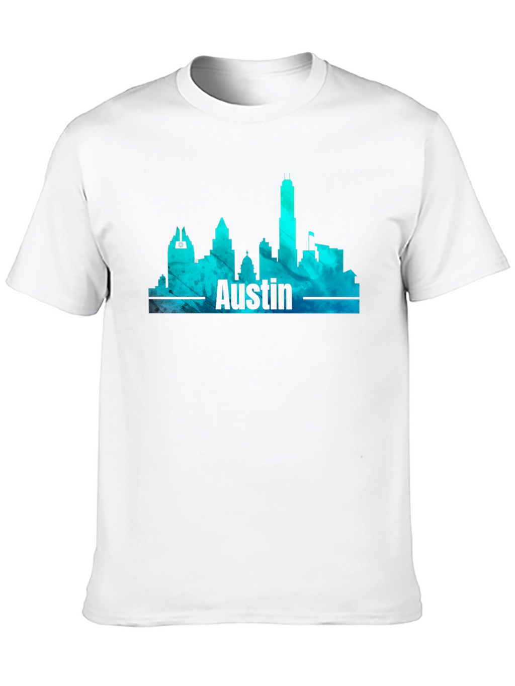 Austin Skyline Mens Graphic T-Shirt