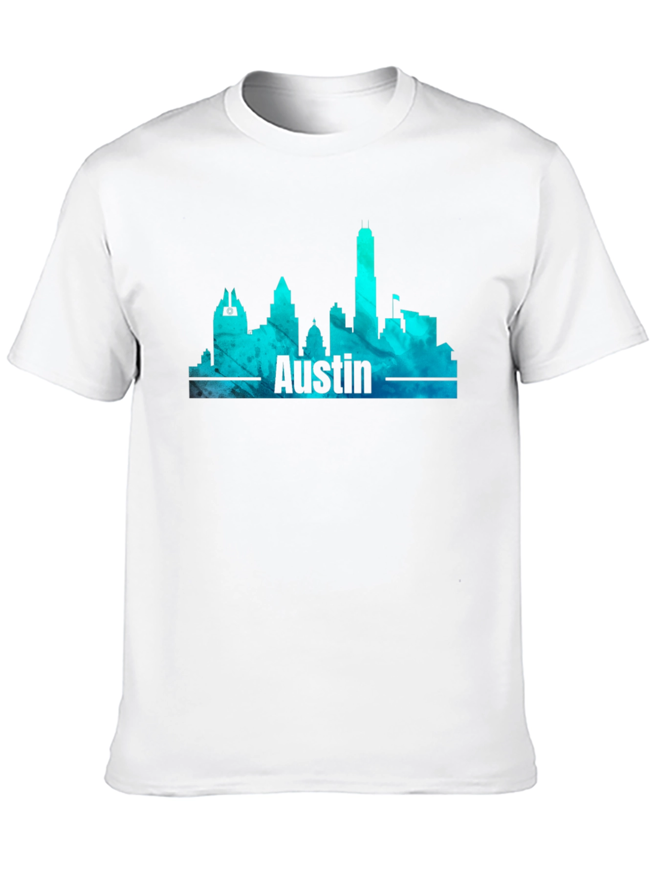 Austin Skyline Mens Graphic T-Shirt