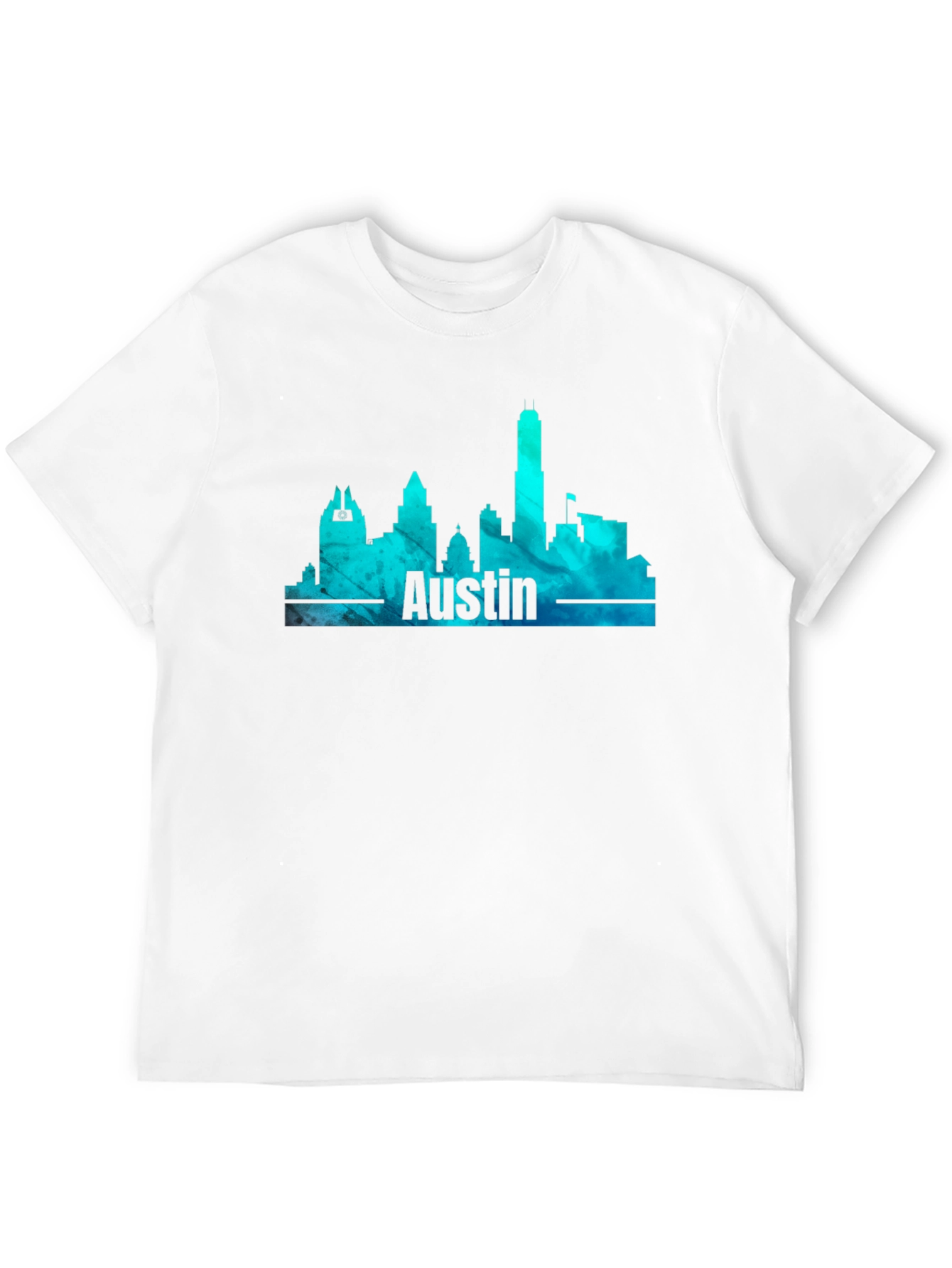 Austin Skyline Mens Graphic T-Shirt