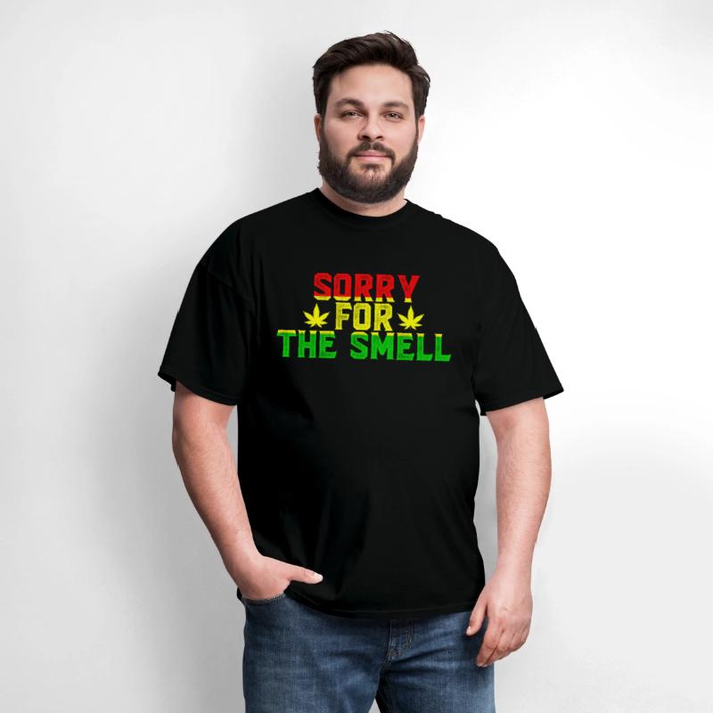 'Sorry for the Smell' Funny Weed Stoner Unisex Tee
