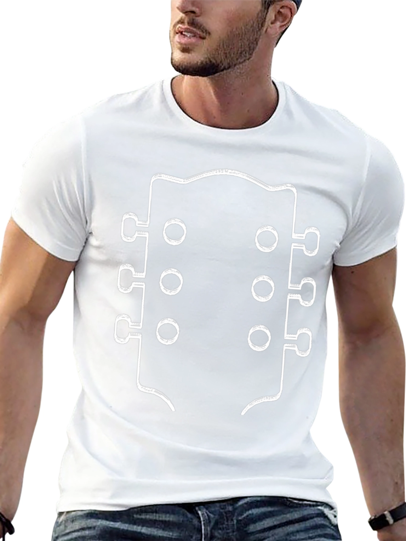 Guitar Headstock Graphic T-Shirt