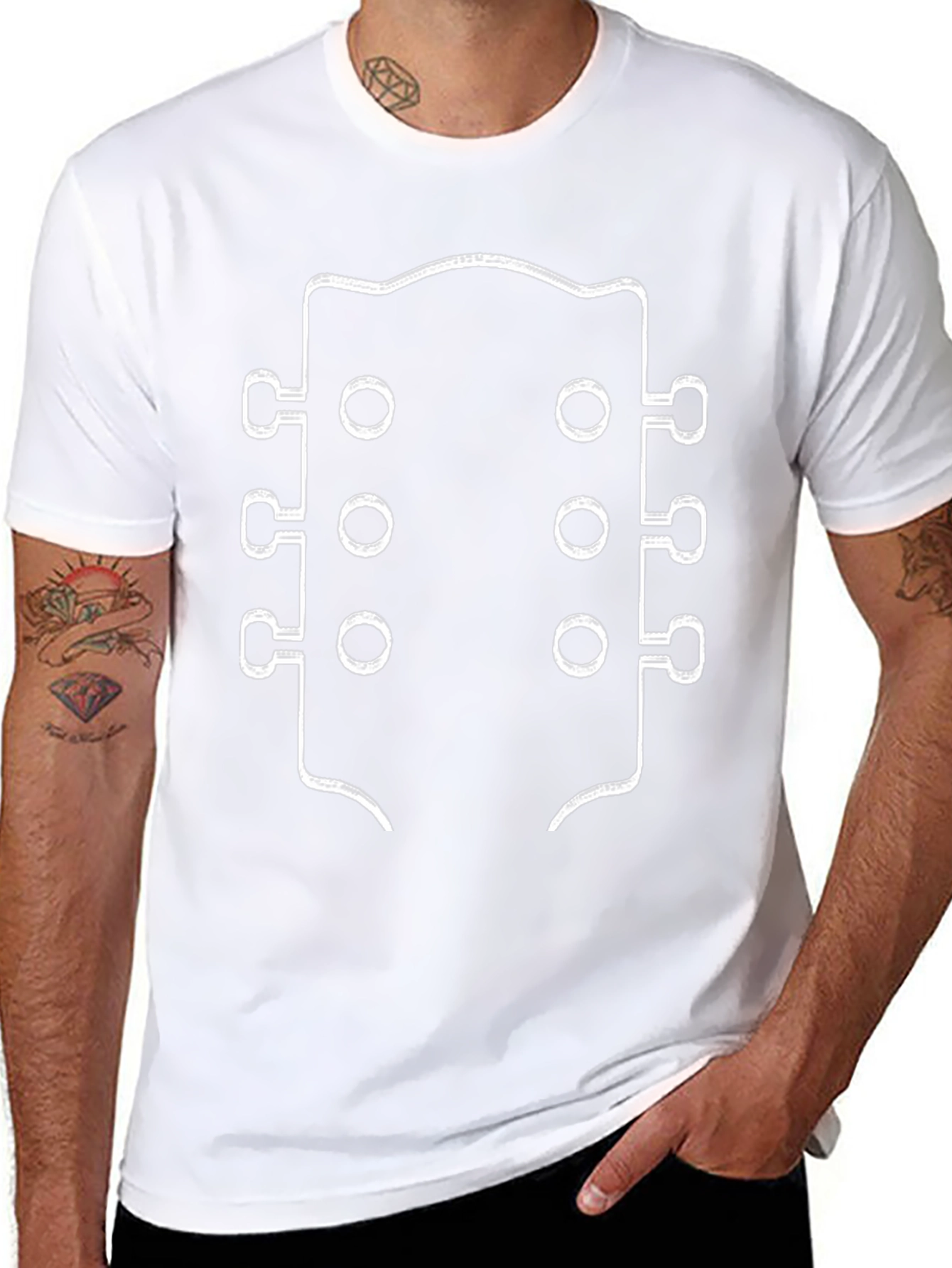 Guitar Headstock Graphic T-Shirt