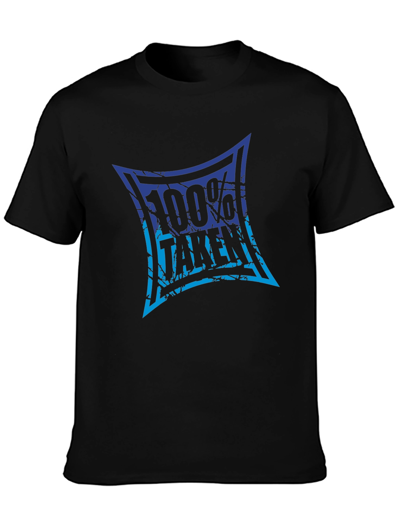 100% Taken Graphic Tee - Black Crew Neck T-Shirt