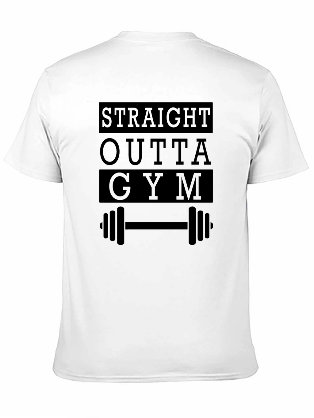 Straight Outta Gym - Mens Black Graphic Tee