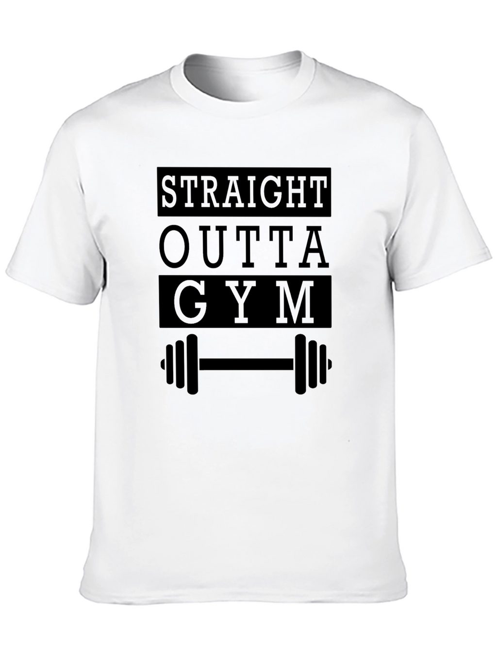 Straight Outta Gym - Mens Black Graphic Tee