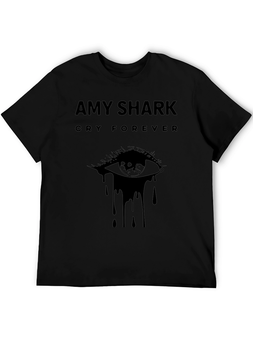 Amy Shark Cry Forever Black Graphic T-Shirt