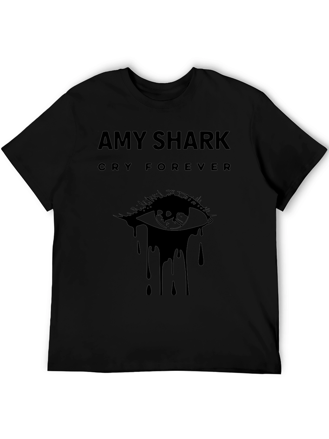 Amy Shark Cry Forever Black Graphic T-Shirt