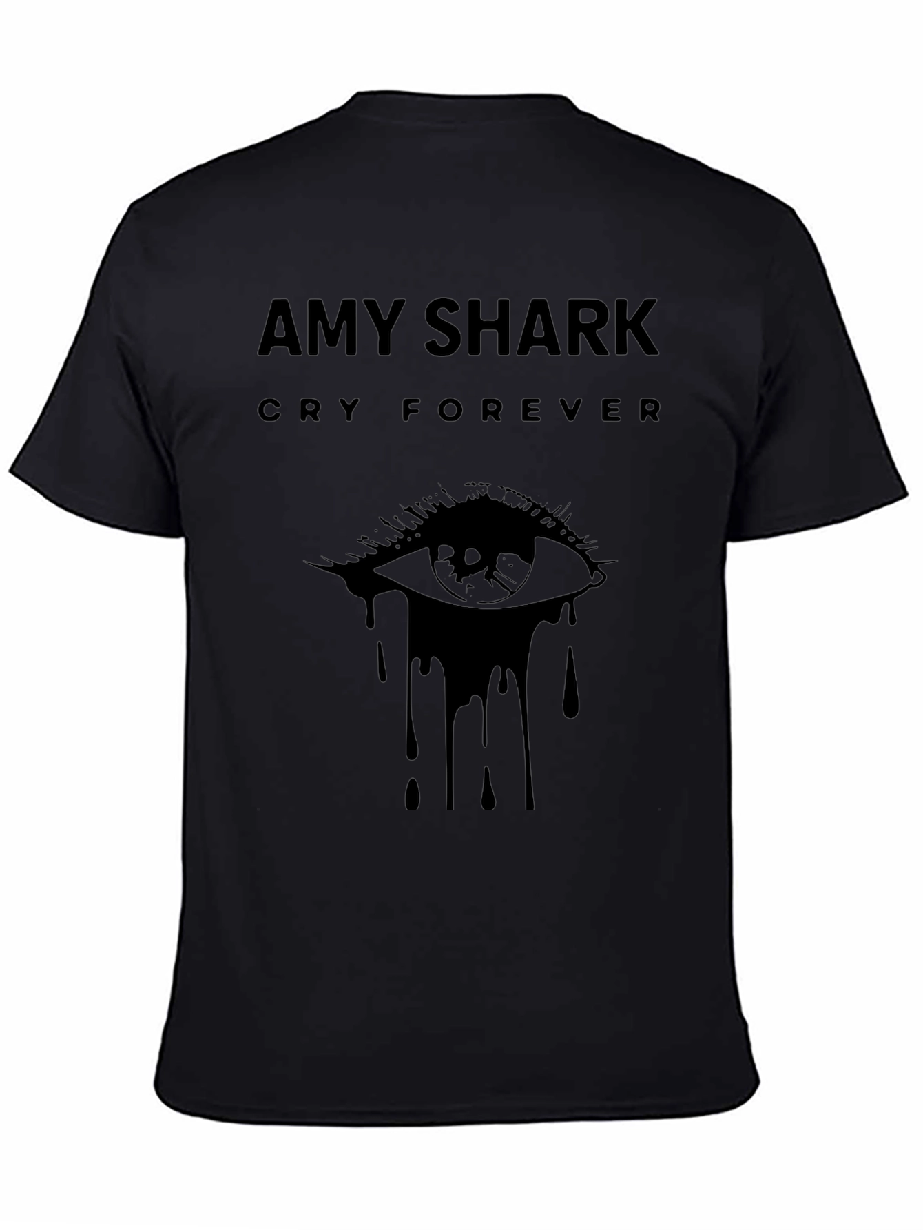 Amy Shark Cry Forever Black Graphic T-Shirt