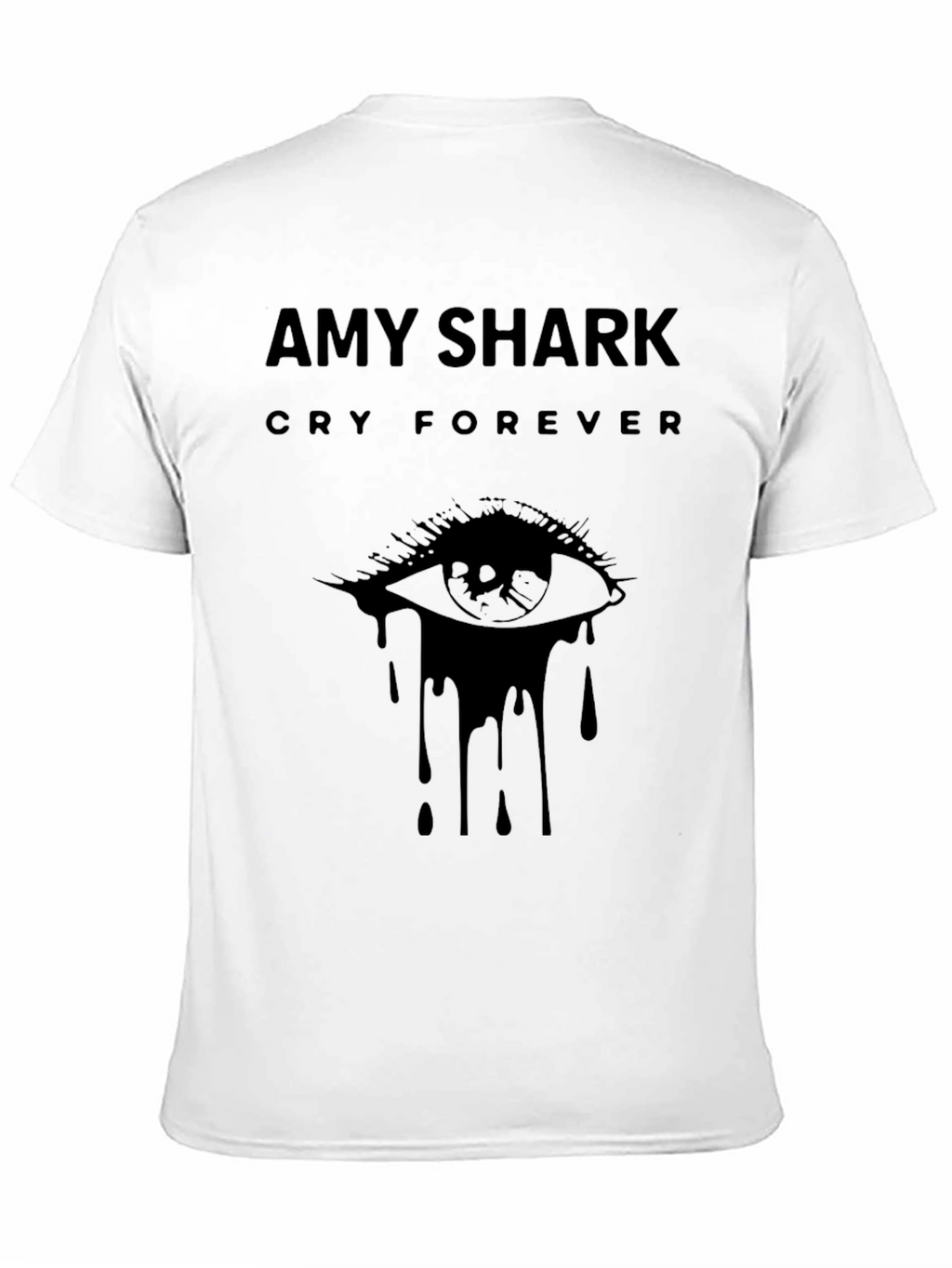 Amy Shark Cry Forever Black Graphic T-Shirt