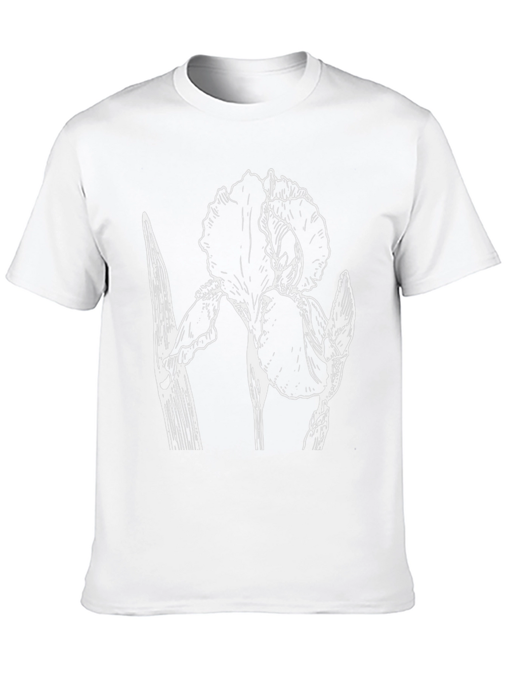 Floral Graphic Print Black Crew Neck T-Shirt