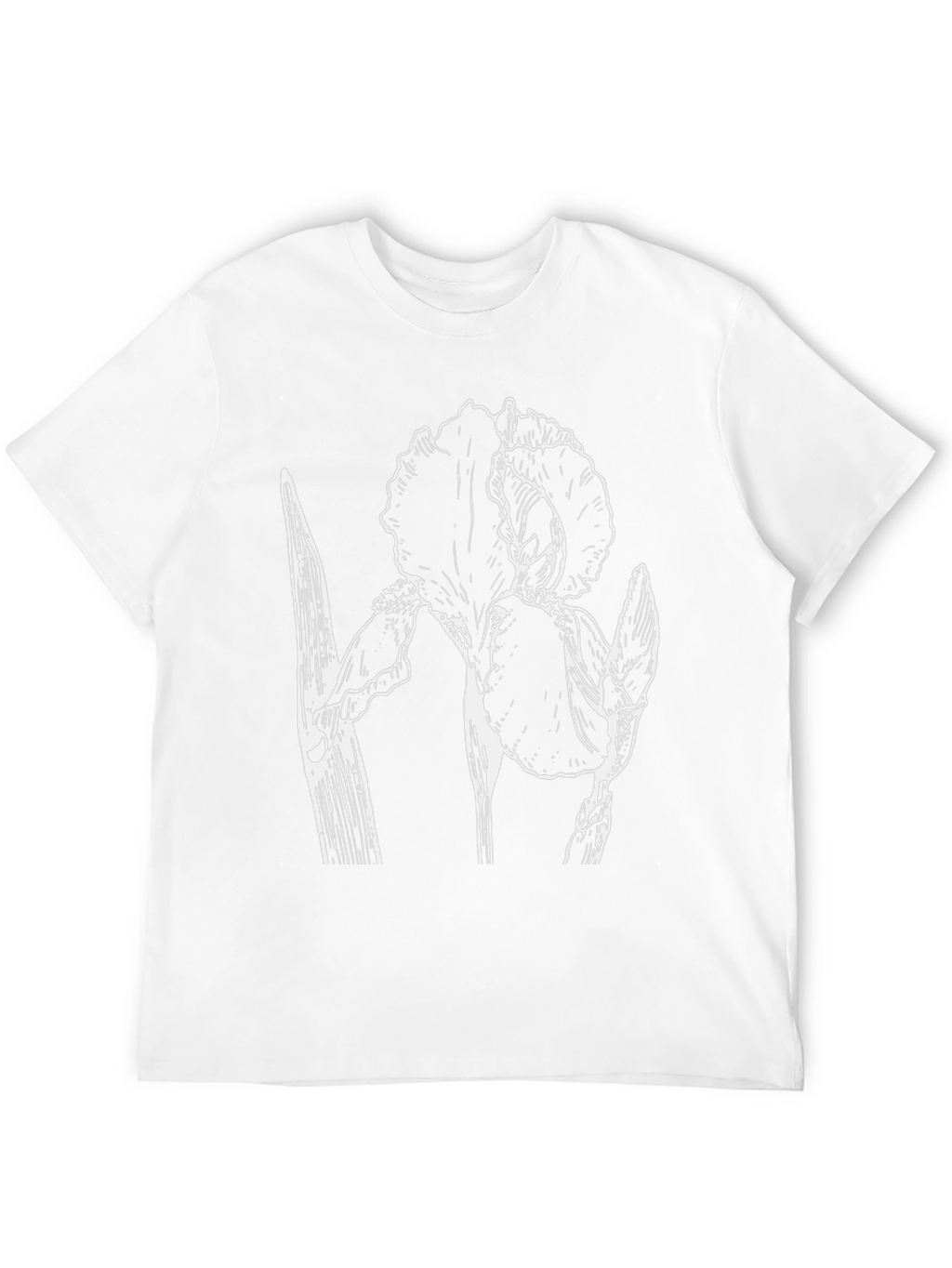 Floral Graphic Print Black Crew Neck T-Shirt
