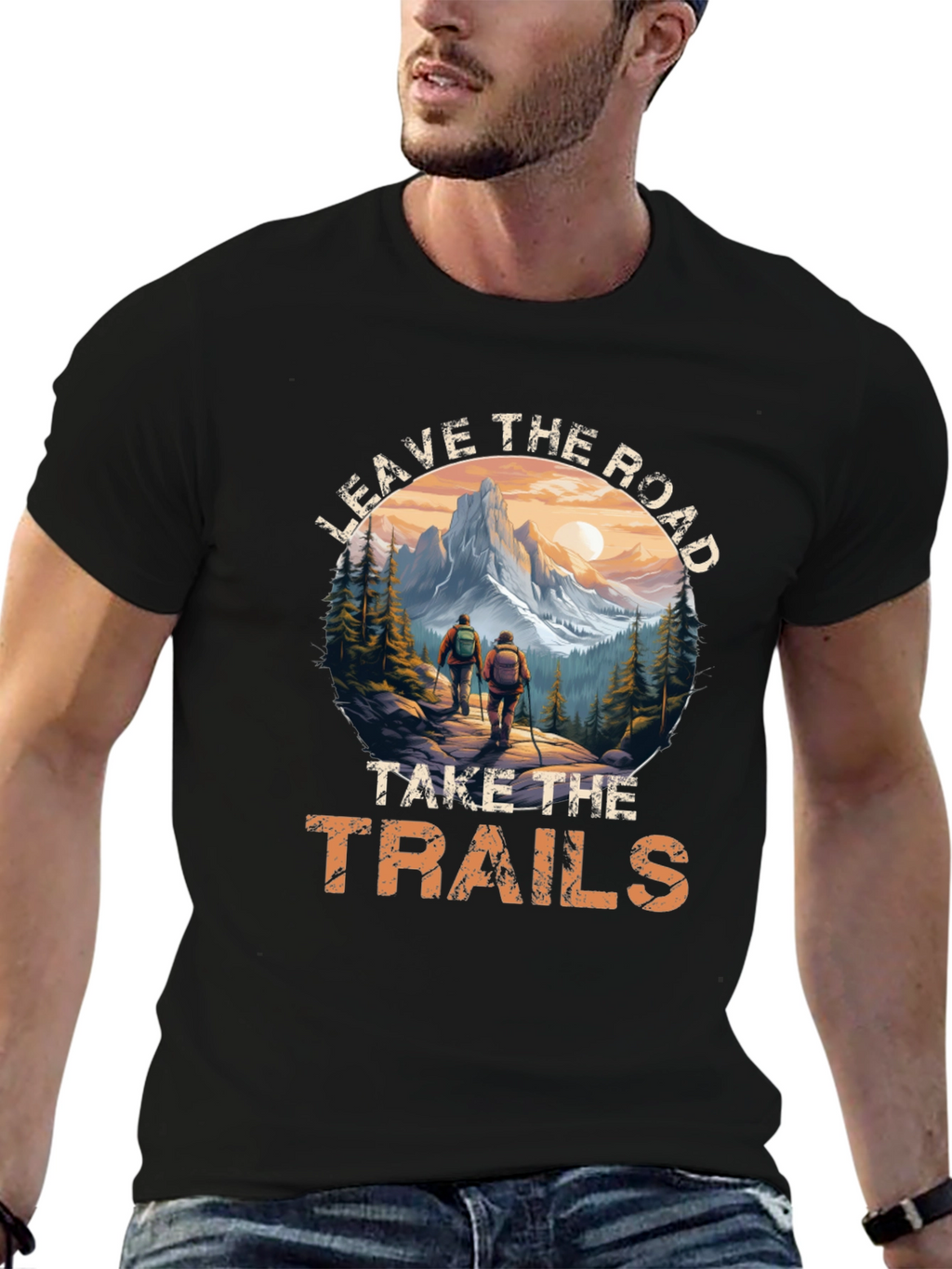 Leave the Road Hiking Tee - Adventure Awaits!