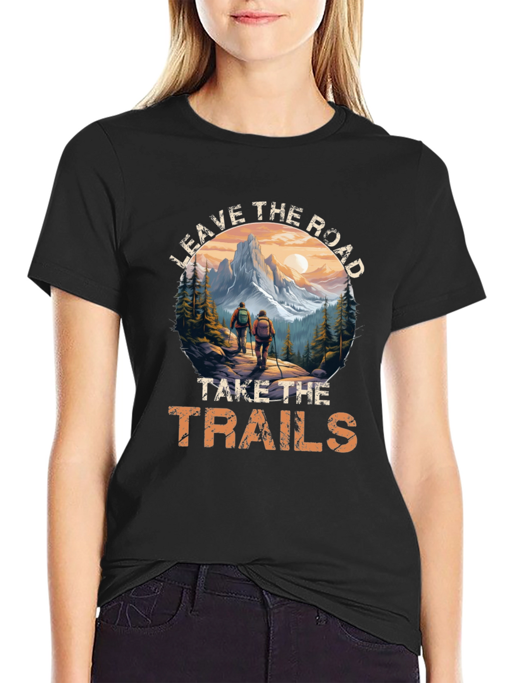 Leave the Road Hiking Tee - Adventure Awaits!