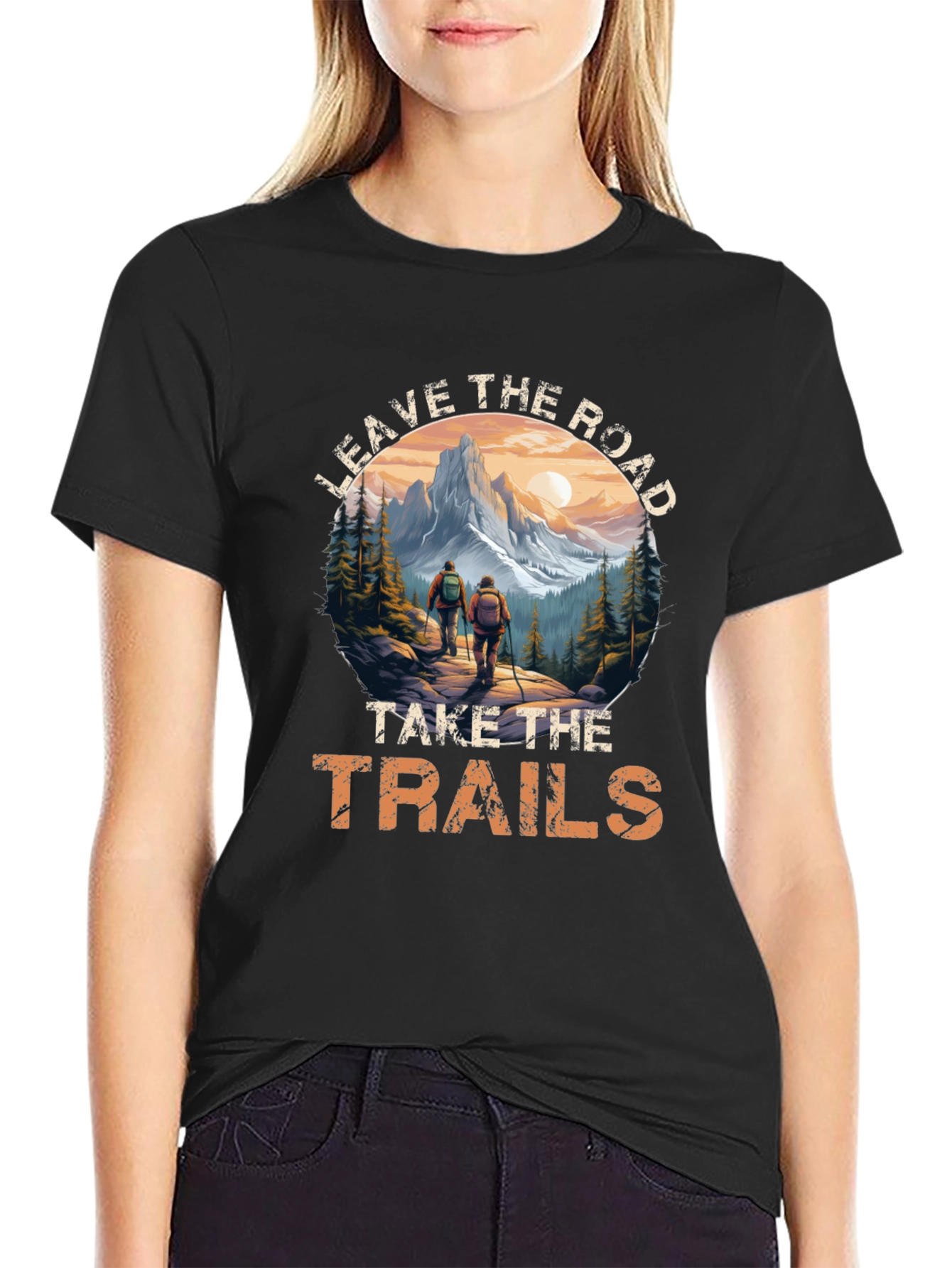 Leave the Road Hiking Tee - Adventure Awaits!