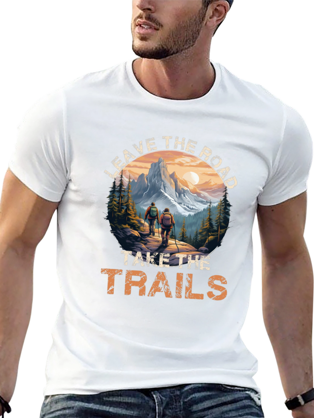 Leave the Road Hiking Tee - Adventure Awaits!