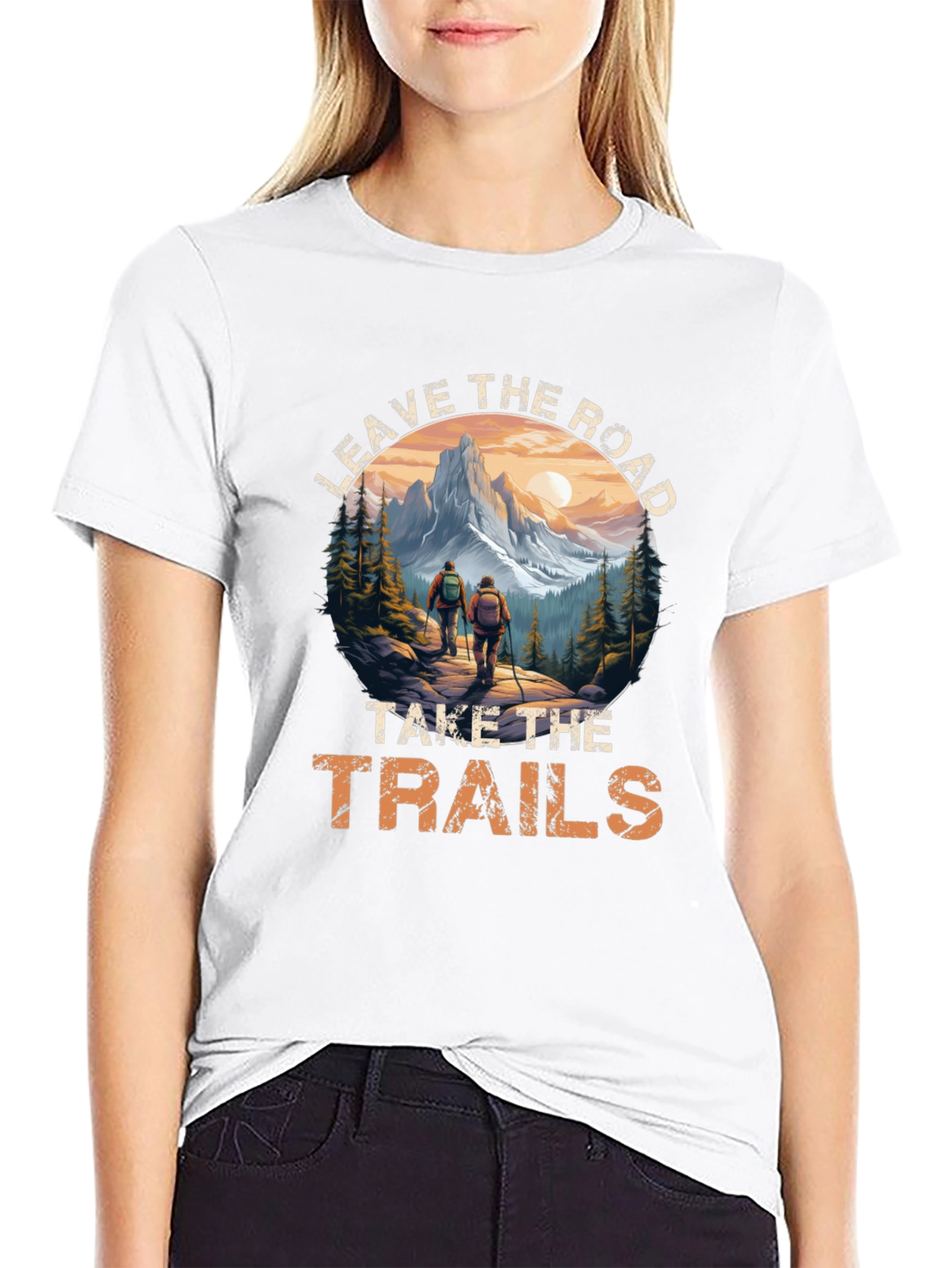 Leave the Road Hiking Tee - Adventure Awaits!